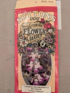 old seed packet, victorian flower garden